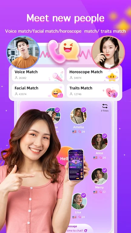 Schermata CP Talk-Chat,Dating,Match,Meet 3