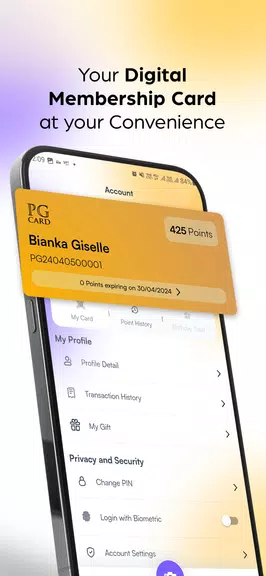 Schermata PGCard 2