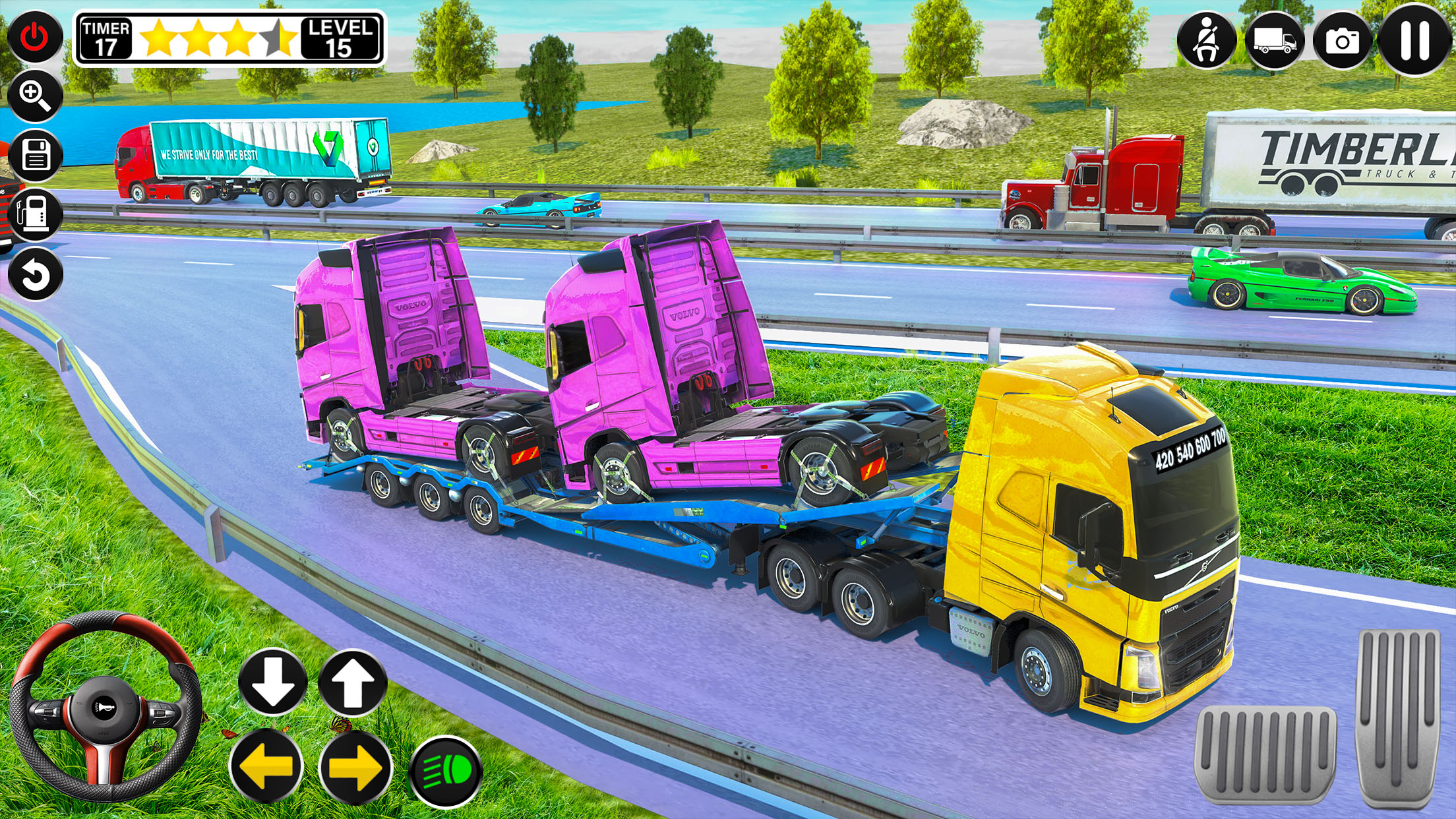 Crazy Truck Driving:Truck Game Ekran Görüntüsü 2