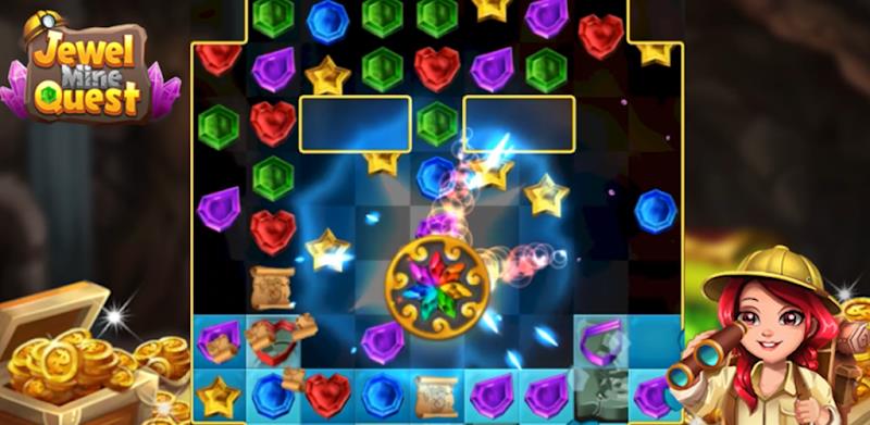 Jewel Mine Quest: Match-3應用截圖第1張