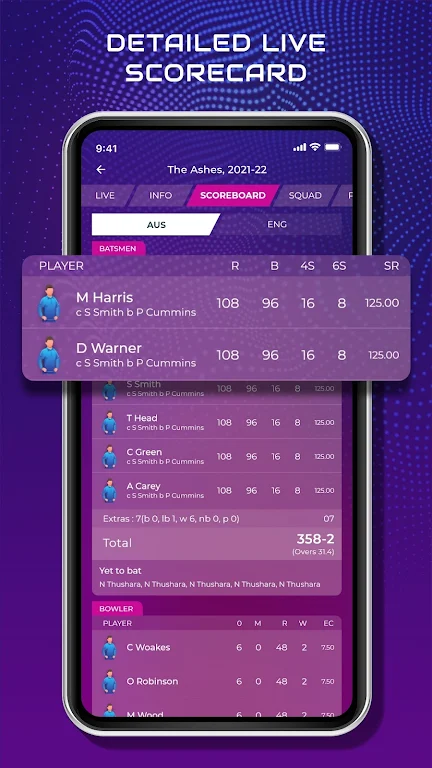 CricScore Line Guru Pro - Live 스크린샷 3