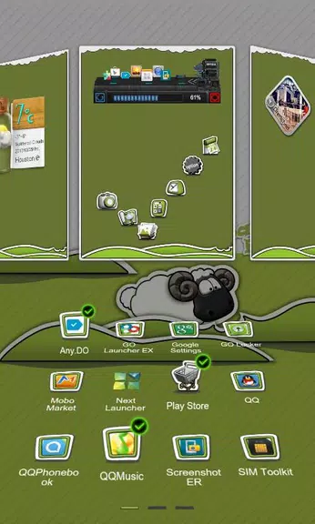 Next Launcher Theme P.Sheep應用截圖第4張