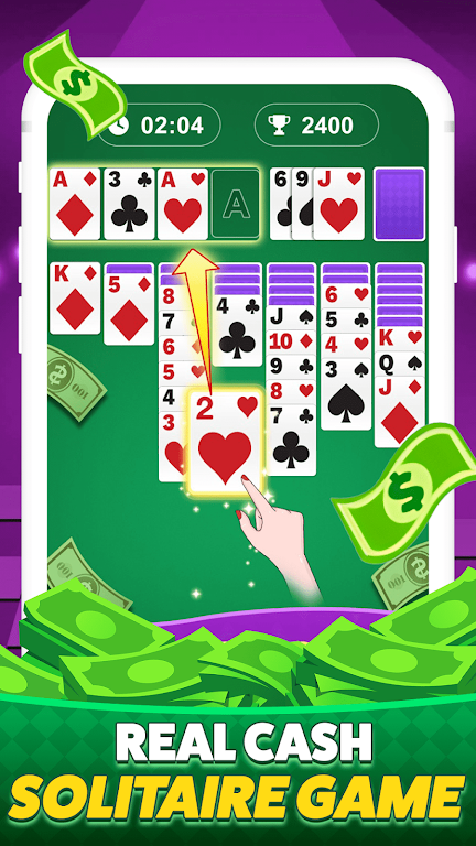 Solitaire Clash-Win Cash Tangkapan skrin 1