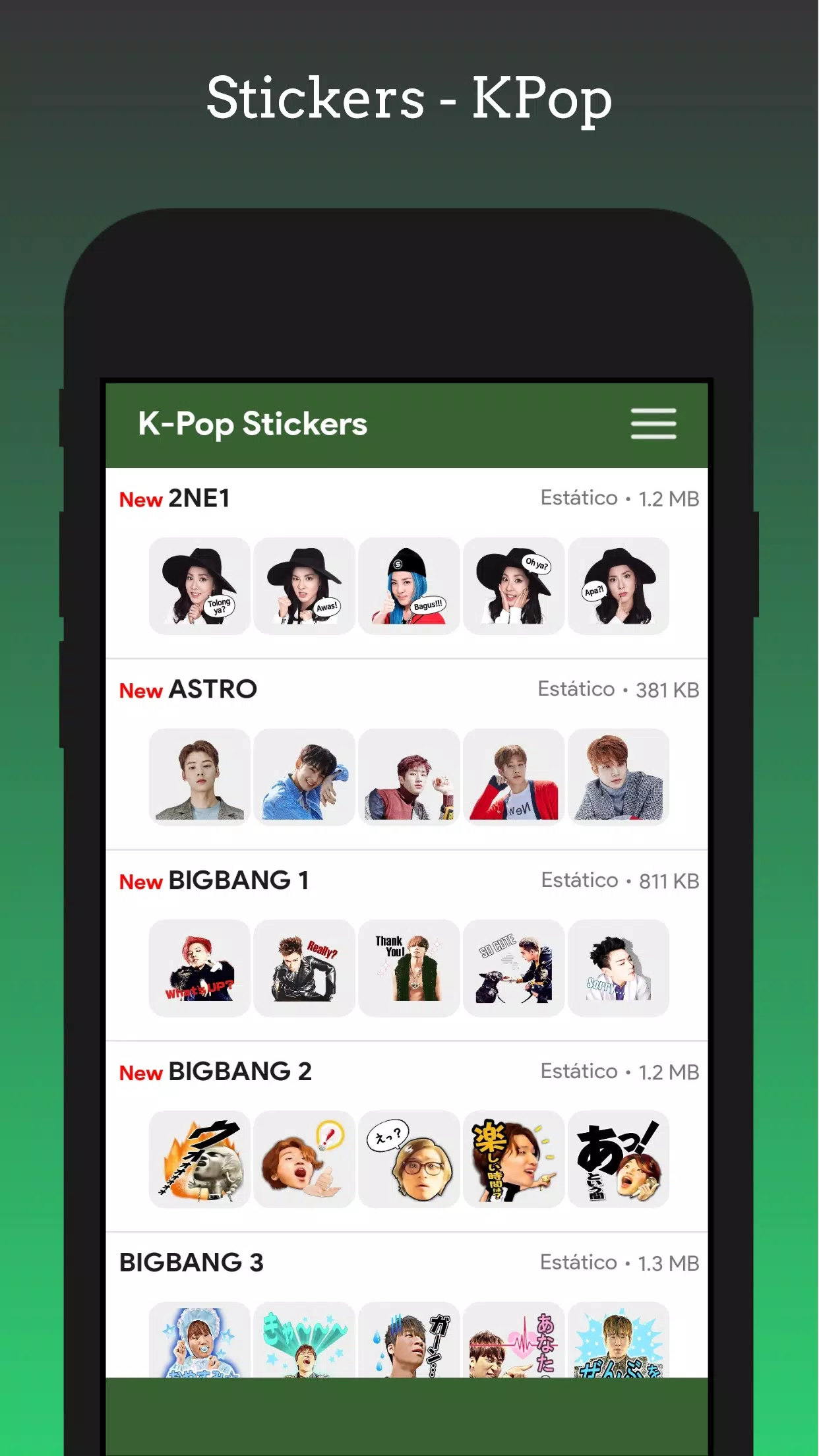 Stickers - KPop Korean BT24應用截圖第1張