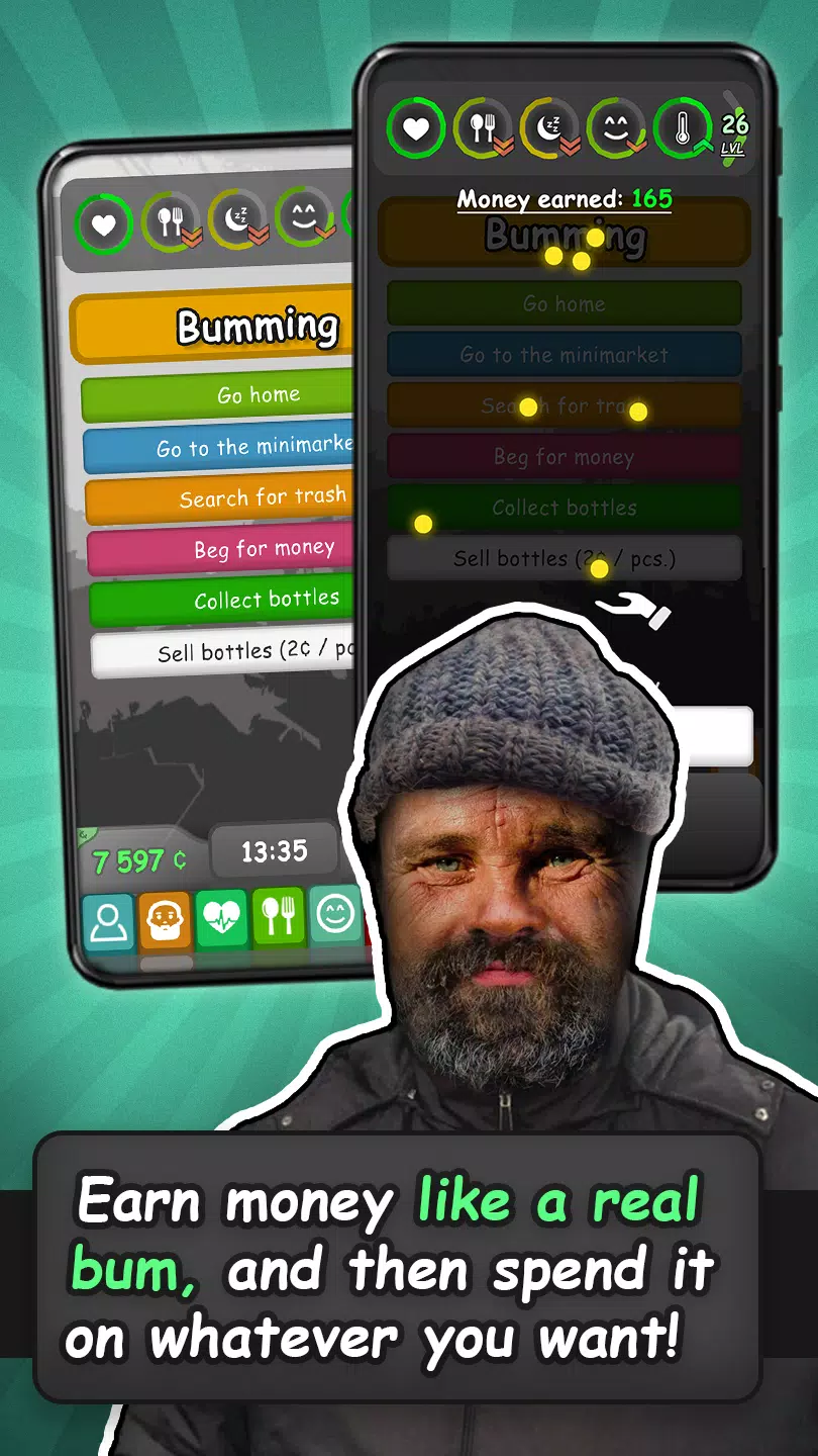 Homeless: Life Simulator Скриншот 1