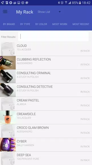 Nail Polish Rack Schermafbeelding 3