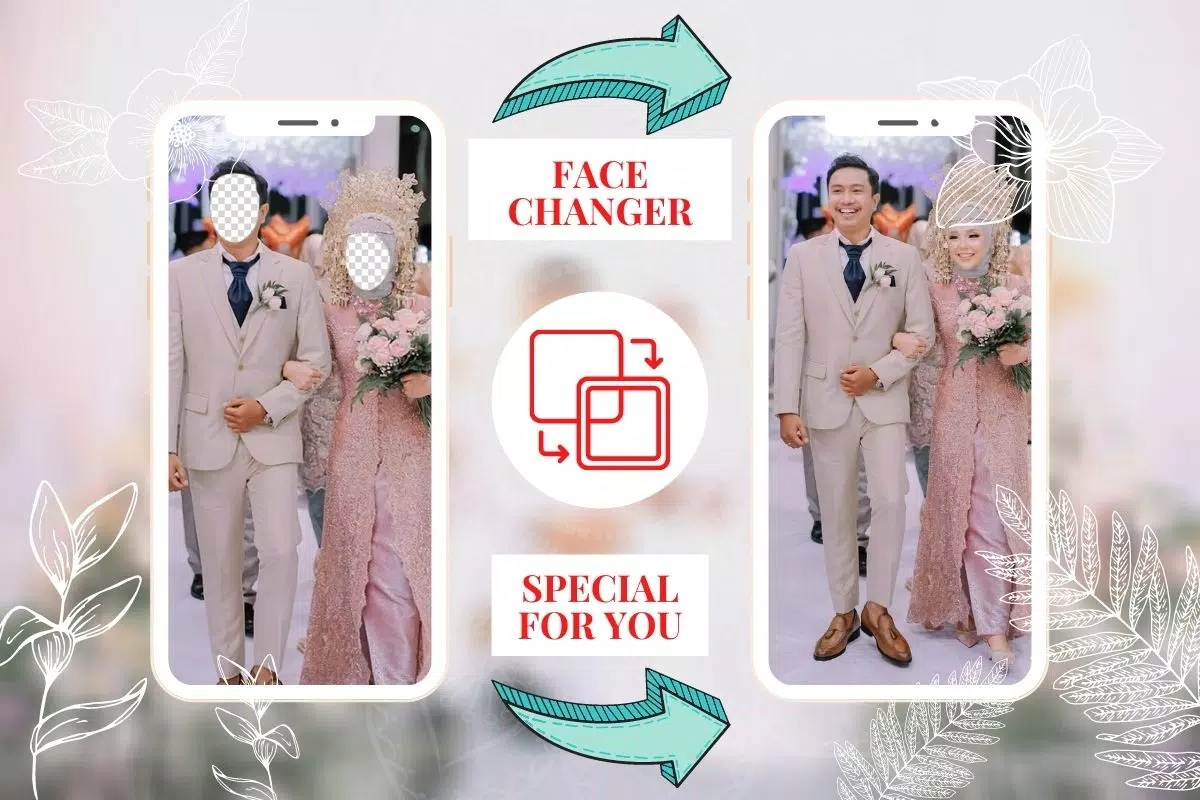 Hijab Couple Bridal Editor Captura de tela 1
