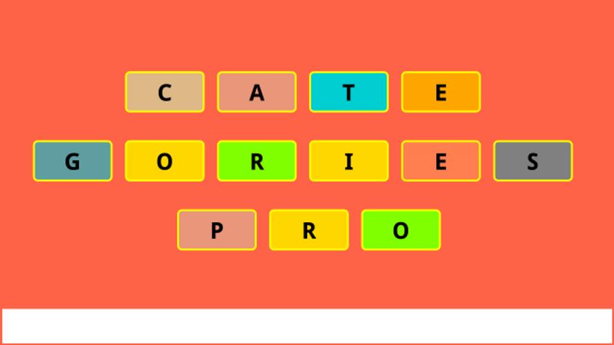 CATEGORIES PRO স্ক্রিনশট 1
