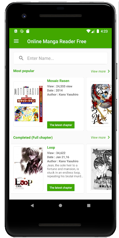 Free Manga Reader Online Offline Captura de pantalla 1
