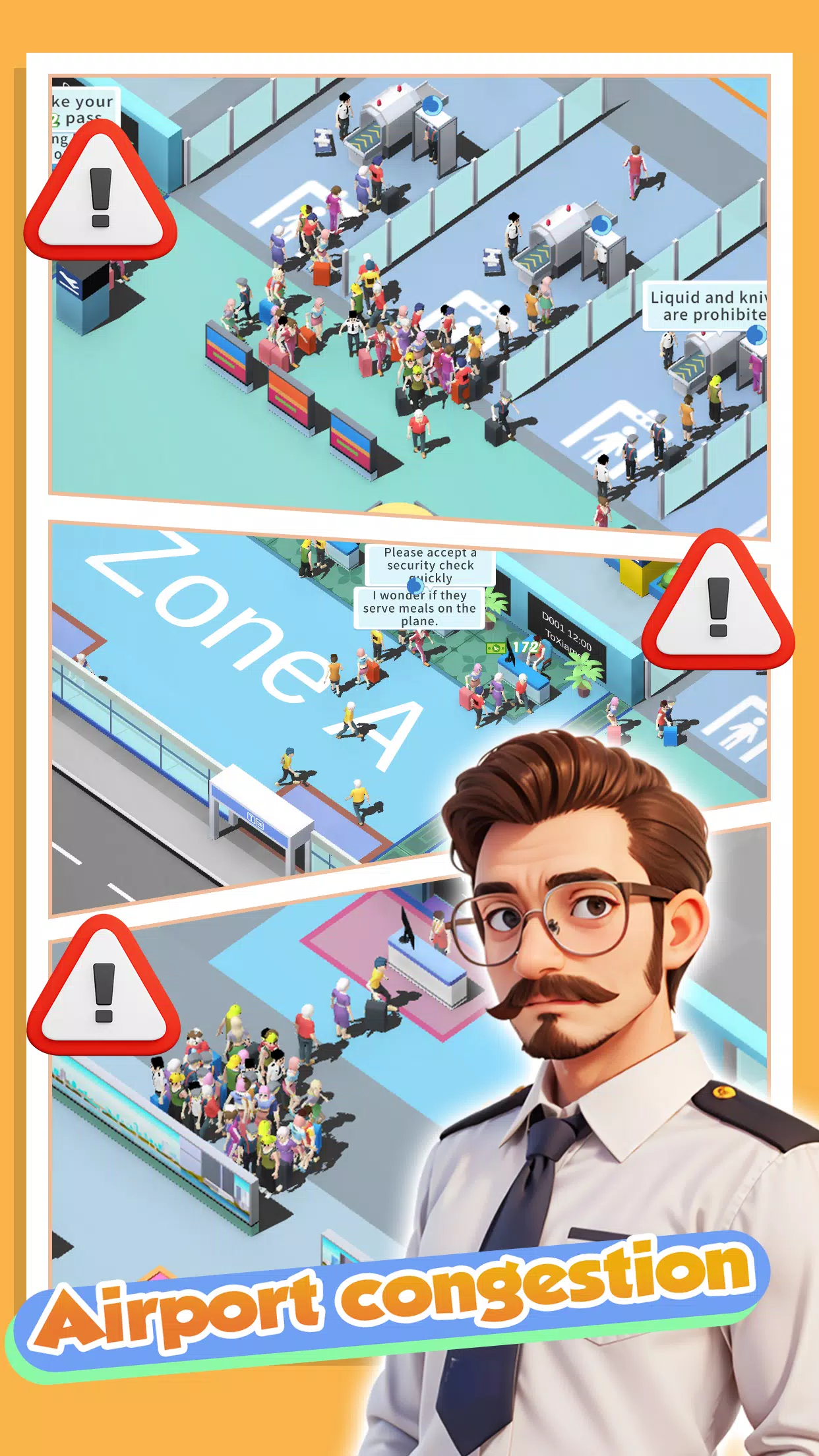 Happy Airport：Simulator Скриншот 1
