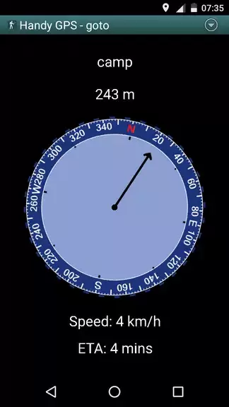 Handy GPS lite Tangkapan skrin 2