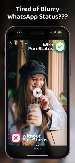 Pure Status 스크린샷 1