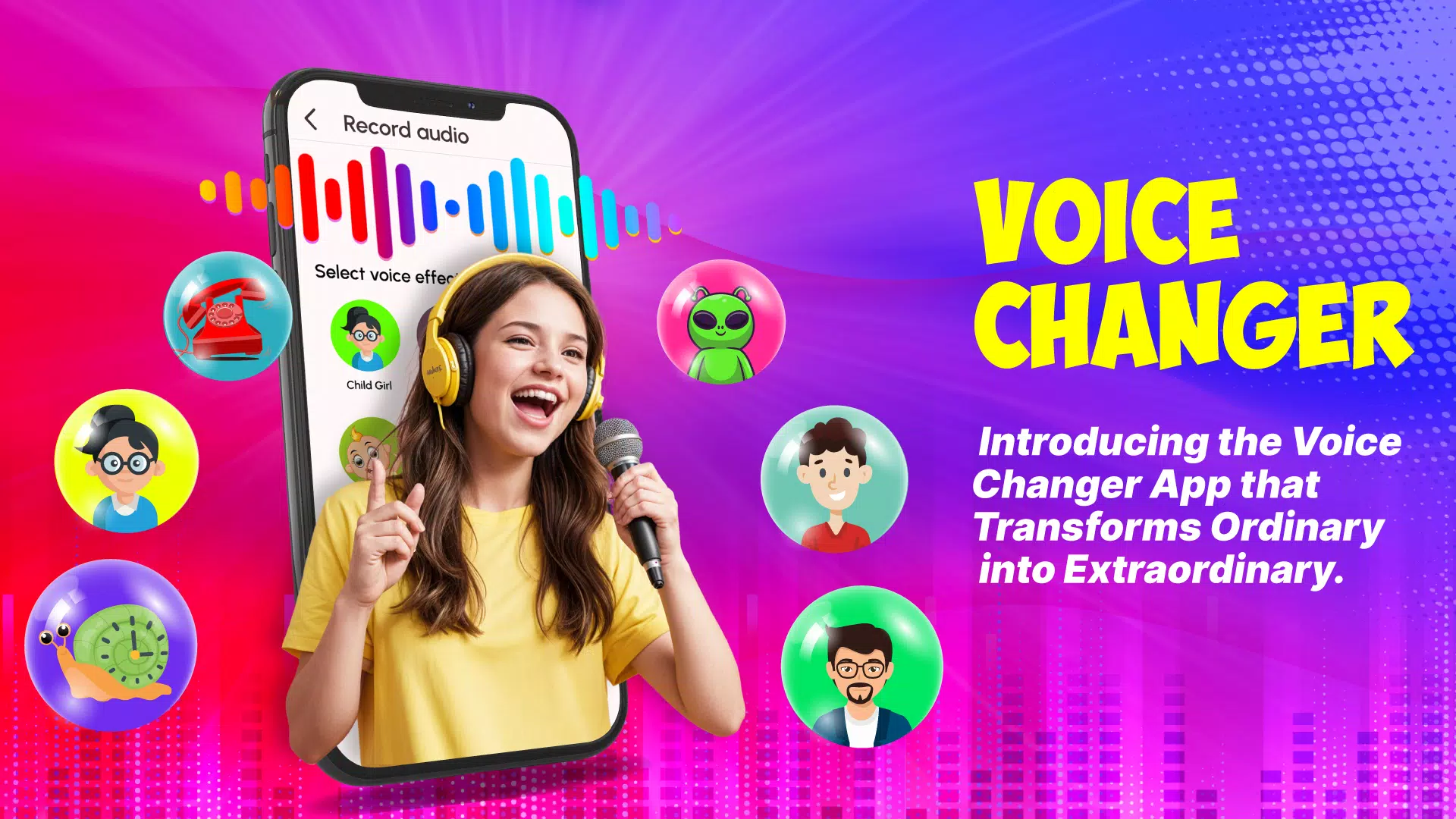 Voice Changer Male to Female Ekran Görüntüsü 1