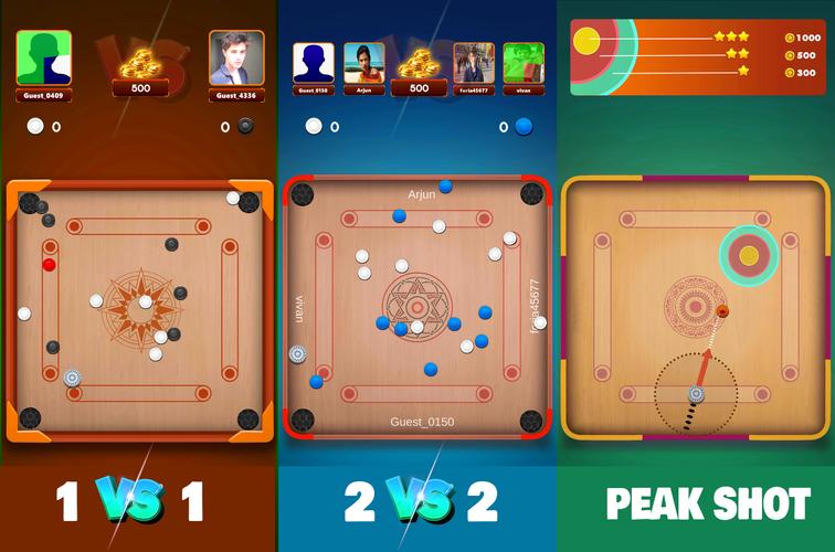 Carrom board game & carom pool स्क्रीनशॉट 4