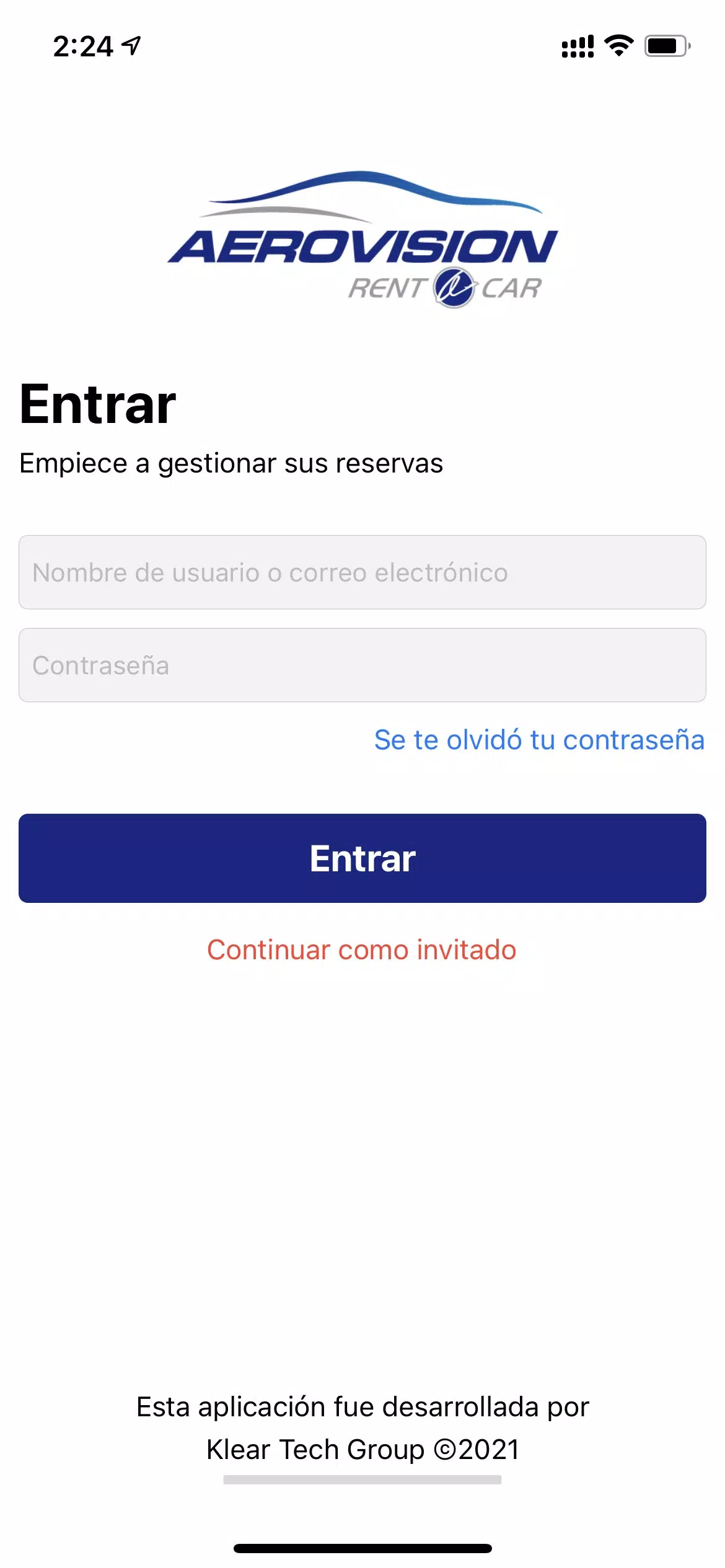Aerovision SAS - Rent a Car Screenshot 2