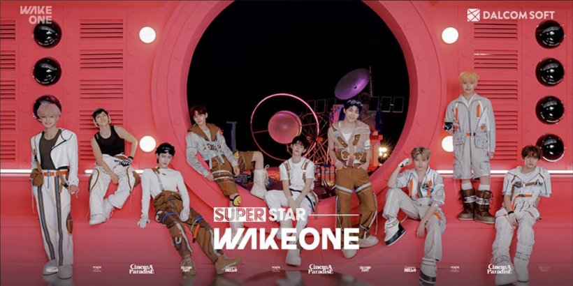 超级巨星Wakeone让您可以在这款光滑的节奏游戏中扮演著名K-Pop乐队的顶级曲目