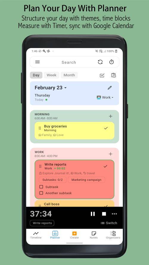 Journal it! - Bullet, Planner Tangkapan skrin 2