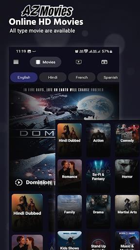 AZmovies: series & movies. Tangkapan skrin 1