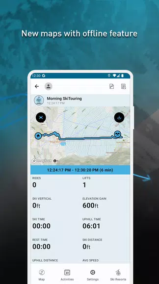 SkiPal - Accurate Ski Tracks Capture d'écran 4