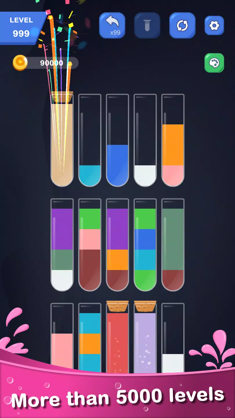 Color Water Sort - Puzzle Ekran Görüntüsü 2