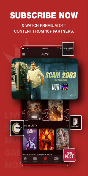 JioTV: Live TV, Catch-Up & OTT應用截圖第1張