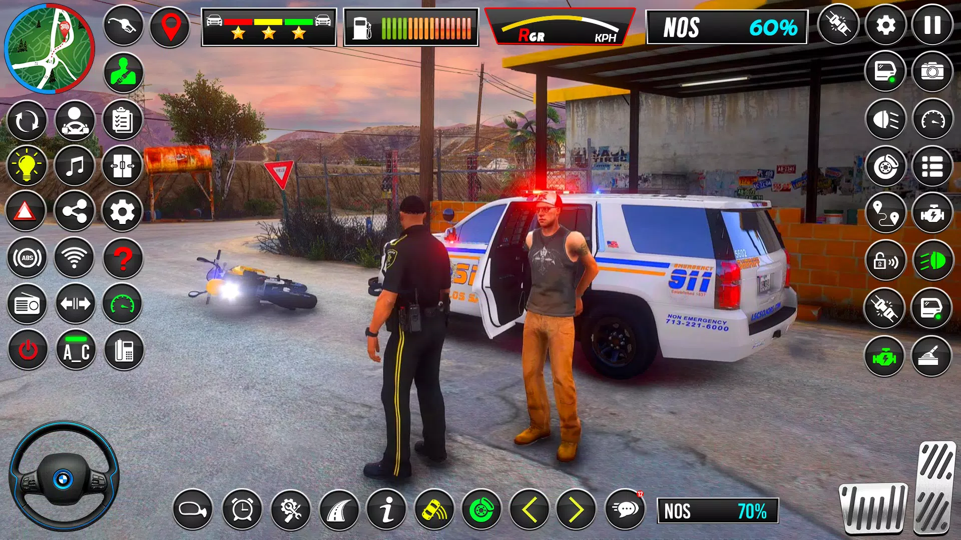 US Police Car Chase Car Game应用截图第1张