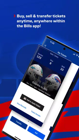Buffalo Bills Mobile Capture d'écran 4