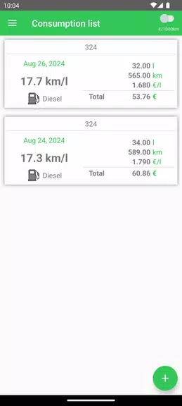 Fuel Consumption Ảnh chụp màn hình 4