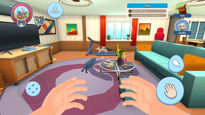 My Pets Cat Simulator ဖန်သားပြင်ဓာတ်ပုံ 1