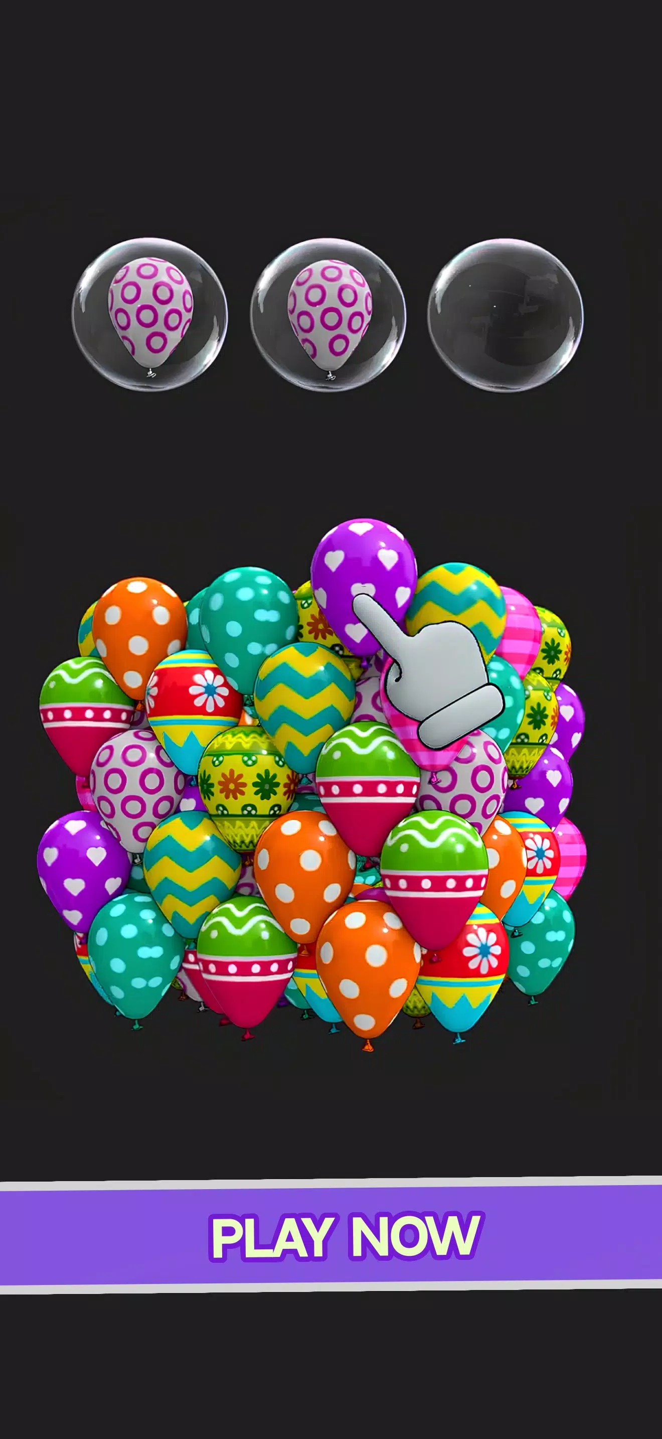 Match Balloons 3D Tangkapan skrin 3
