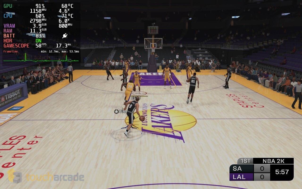 Captura de tela de jogabilidade NBA 2K25