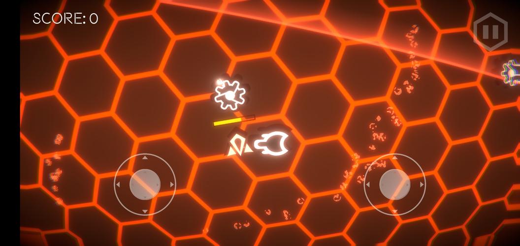 Hexa-Neon Shooter Ảnh chụp màn hình 1