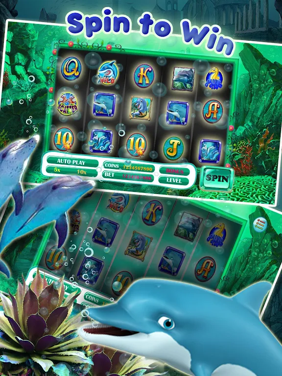 Lucky Dolphin Slots: Free Casino Slot Machines應用截圖第2張