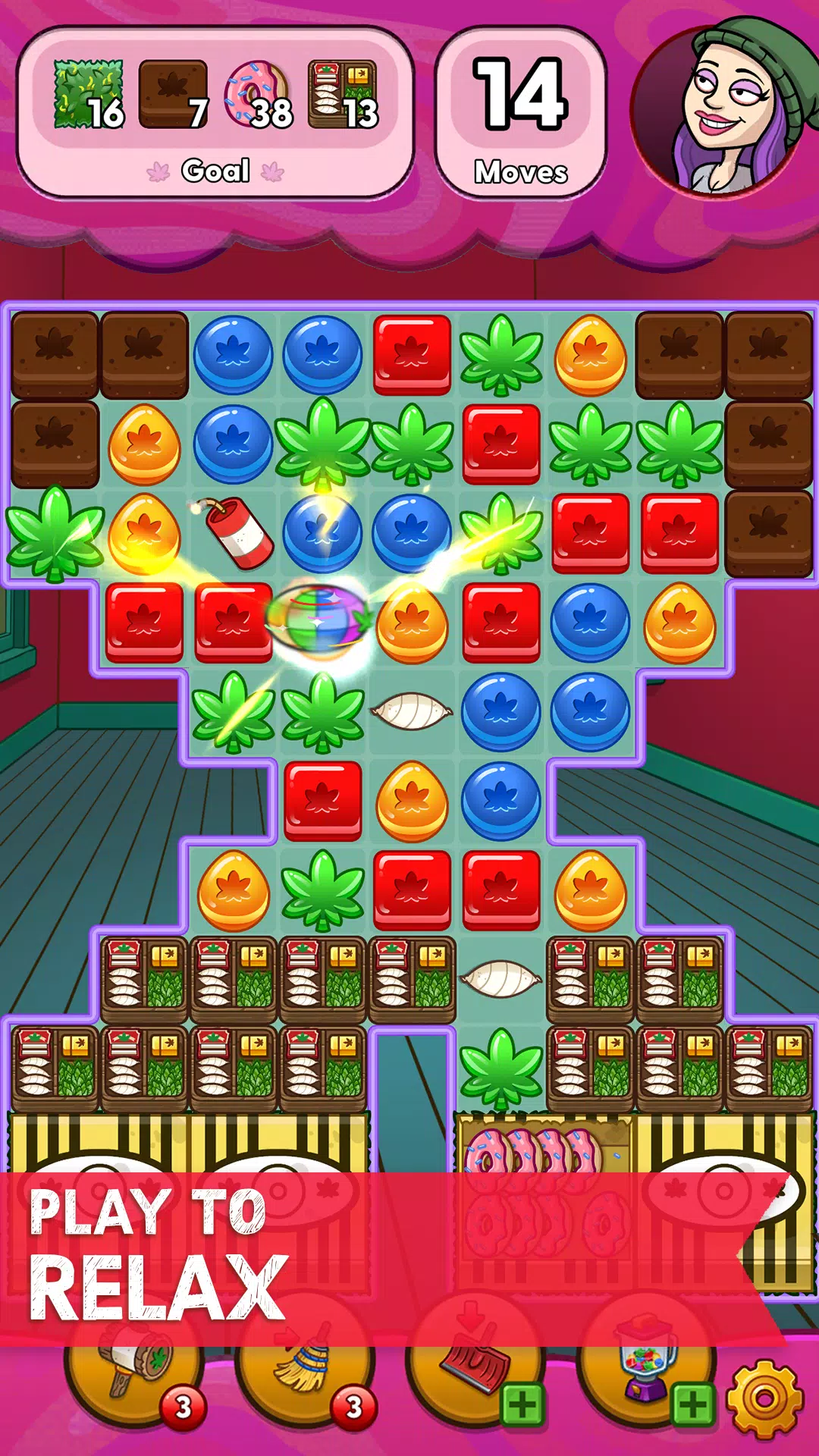 Bud Farm: Munchie Match स्क्रीनशॉट 3