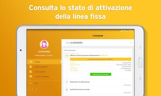 Schermata MyFastweb 5
