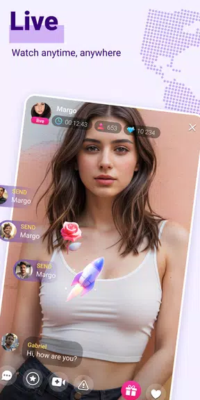 Live Video Tchat Appels Capture d'écran 1