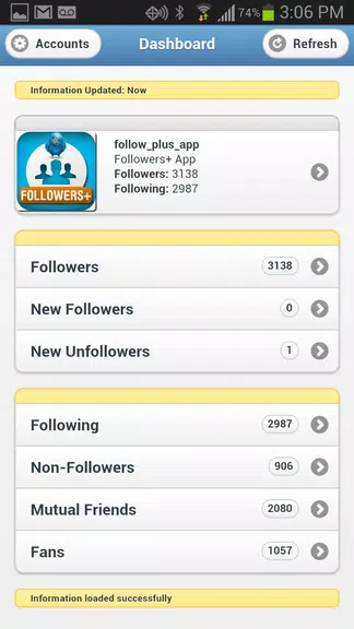 Followers+ for Twitter Schermafbeelding 1
