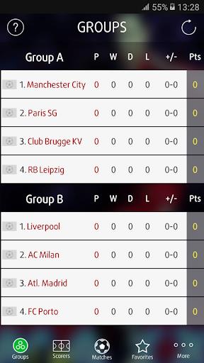 Live Scores for Champions League Captura de tela 2