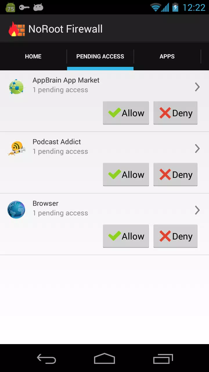 NoRoot Firewall स्क्रीनशॉट 1