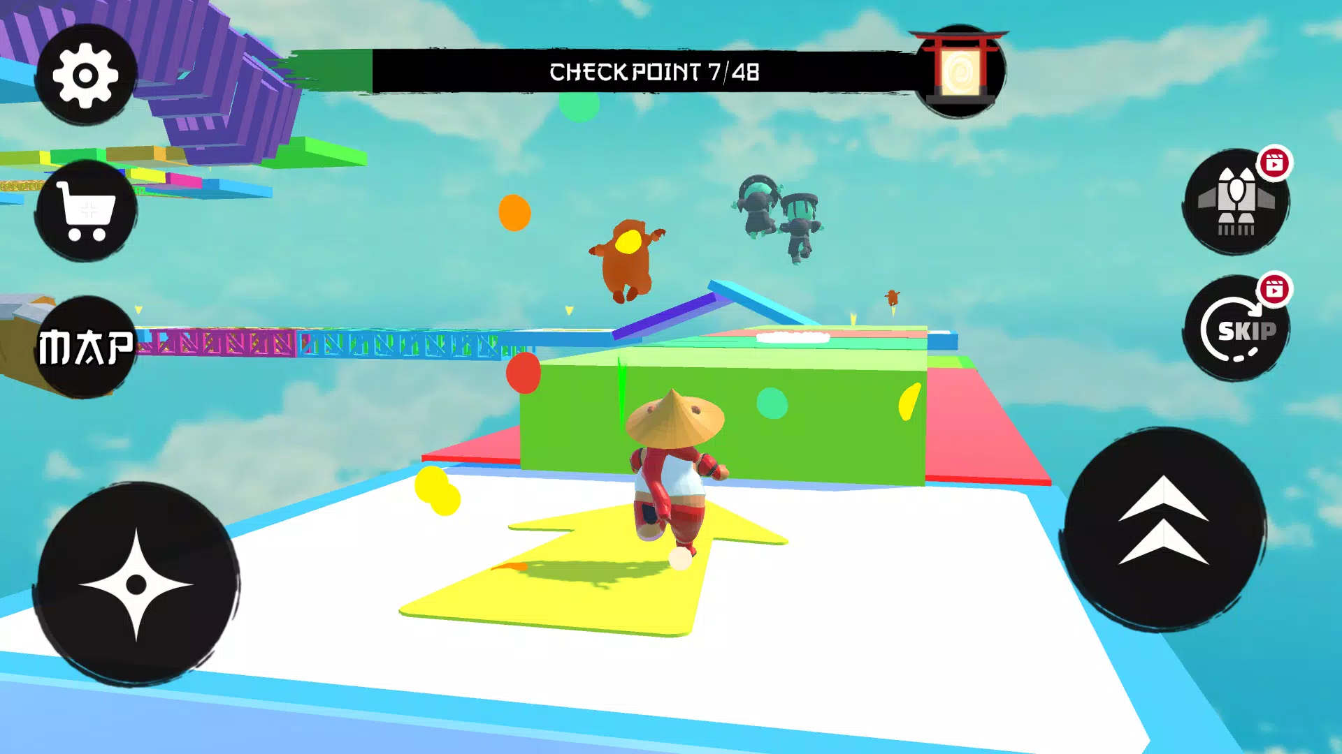 Parkour Capybara: Only Jump Up Captura de pantalla 2