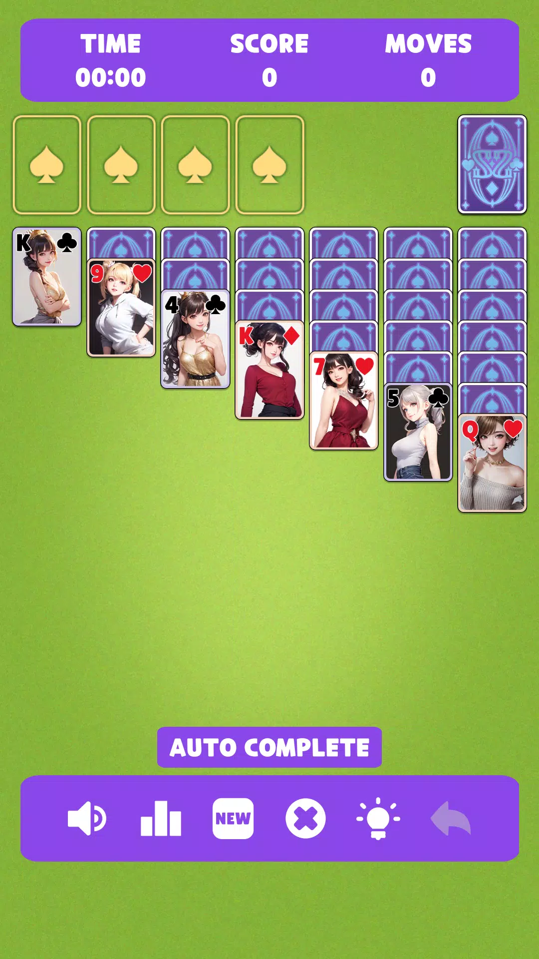 Sexy solitaire girls: ani card スクリーンショット 2