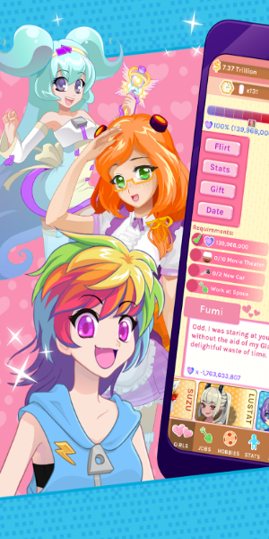 Crush Crush: Idle-Dating-Sim Screenshot 1
