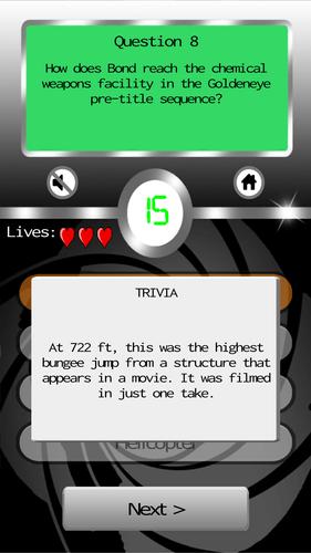 James Bond: Ultimate Fan Quiz Screenshot 4
