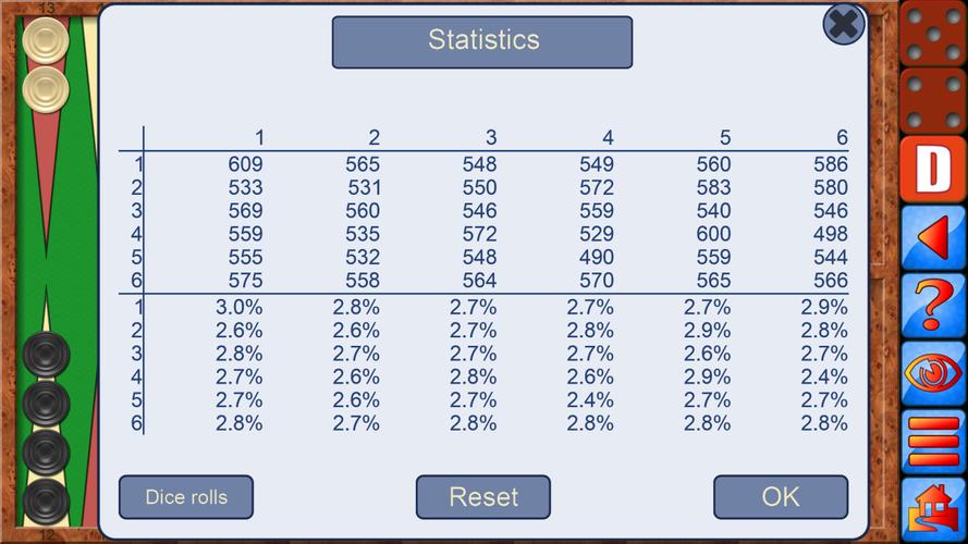 Schermata Backgammon V+ 3