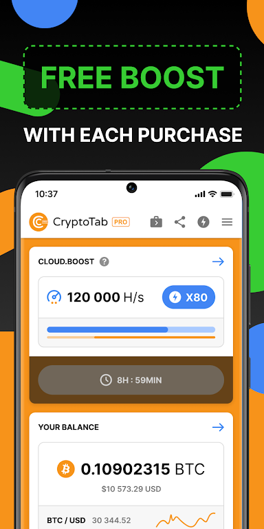 CryptoTab Browser Pro Level स्क्रीनशॉट 1