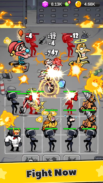 Battle Warriors: Strategy Game Mod Schermafbeelding 4