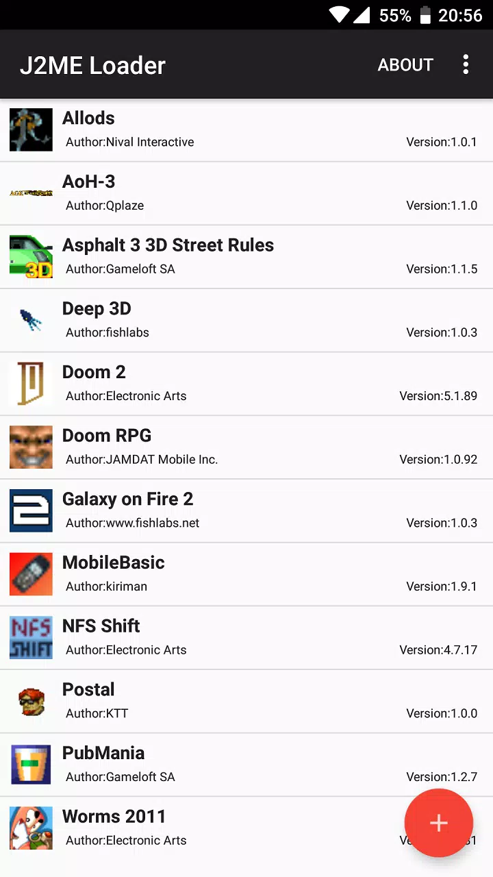 J2ME Loader ဖန်သားပြင်ဓာတ်ပုံ 1