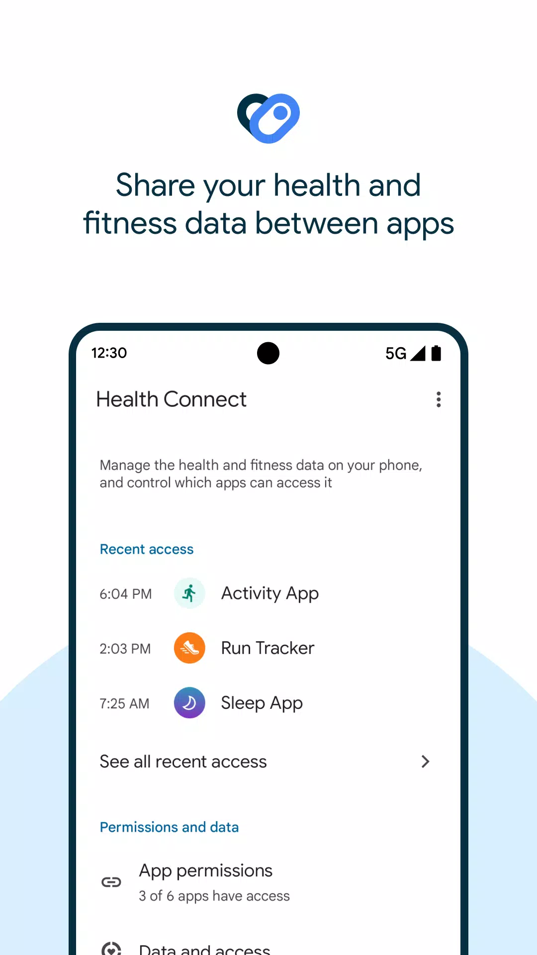 Health Connect Schermafbeelding 1