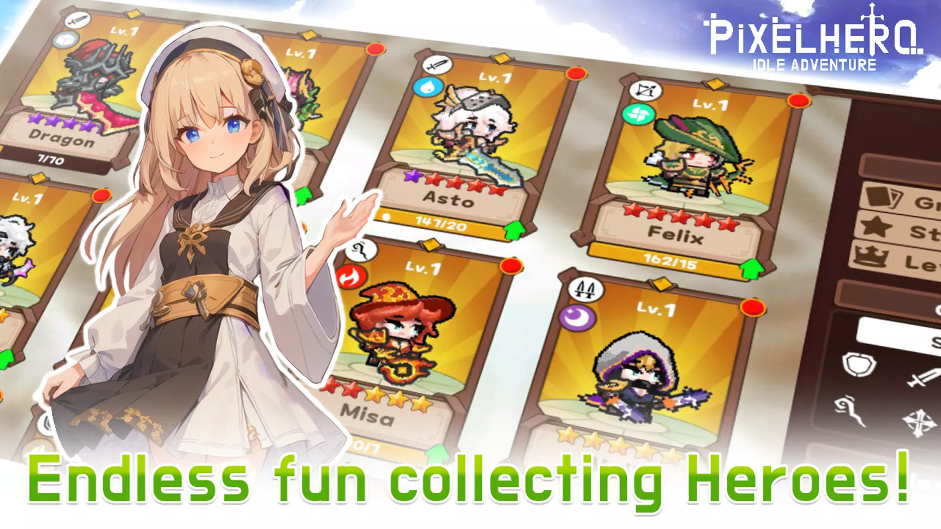 Pixel Heroes Idle Ekran Görüntüsü 2
