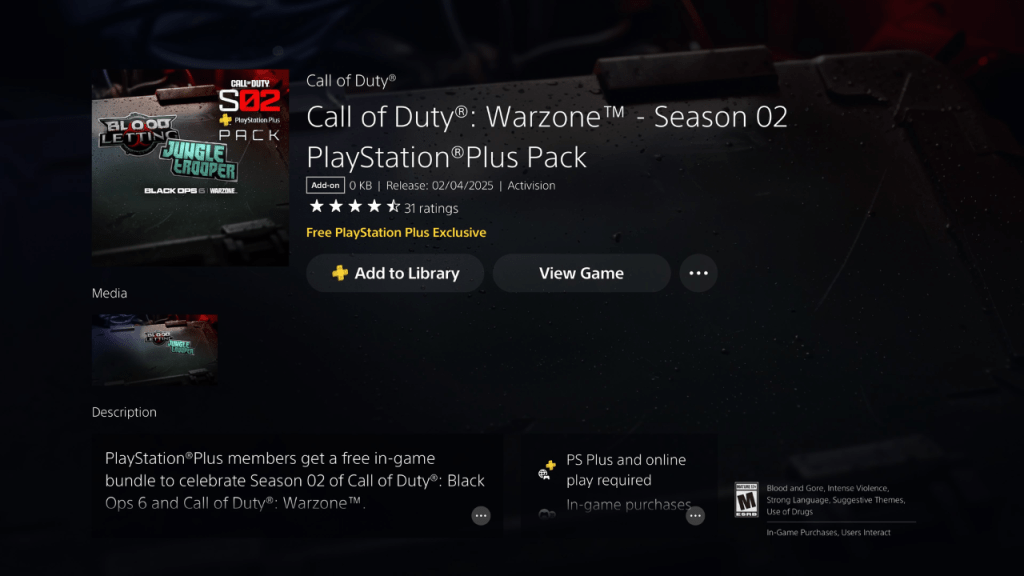 PlayStation Plus 組合包宣傳圖片